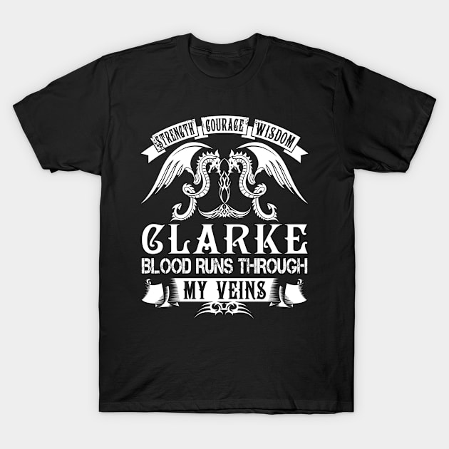 CLARKE T-Shirt by skynessa